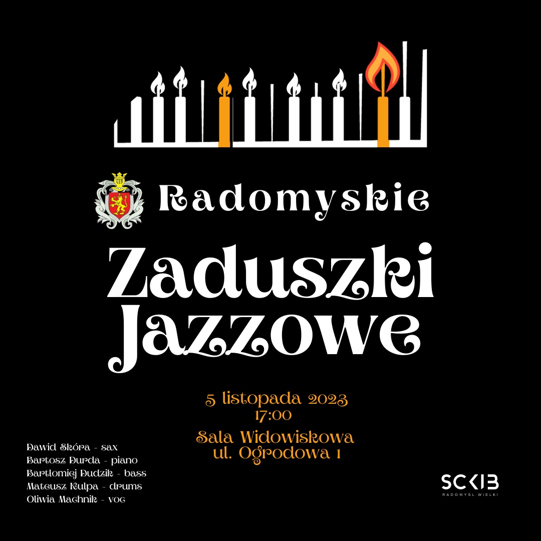 Plakat informujący o Zaduszkach Jazzowych