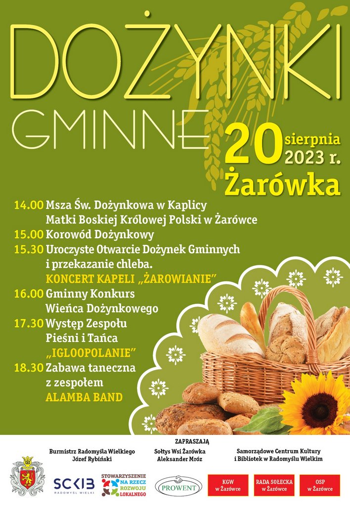 Plakat Dożynek Gminnych