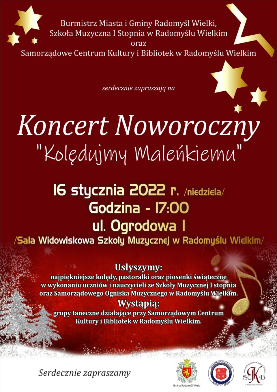 Plakat koncertu kolęd