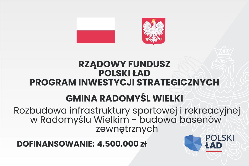 Tablica promocyjna basenów zewnętrznych.