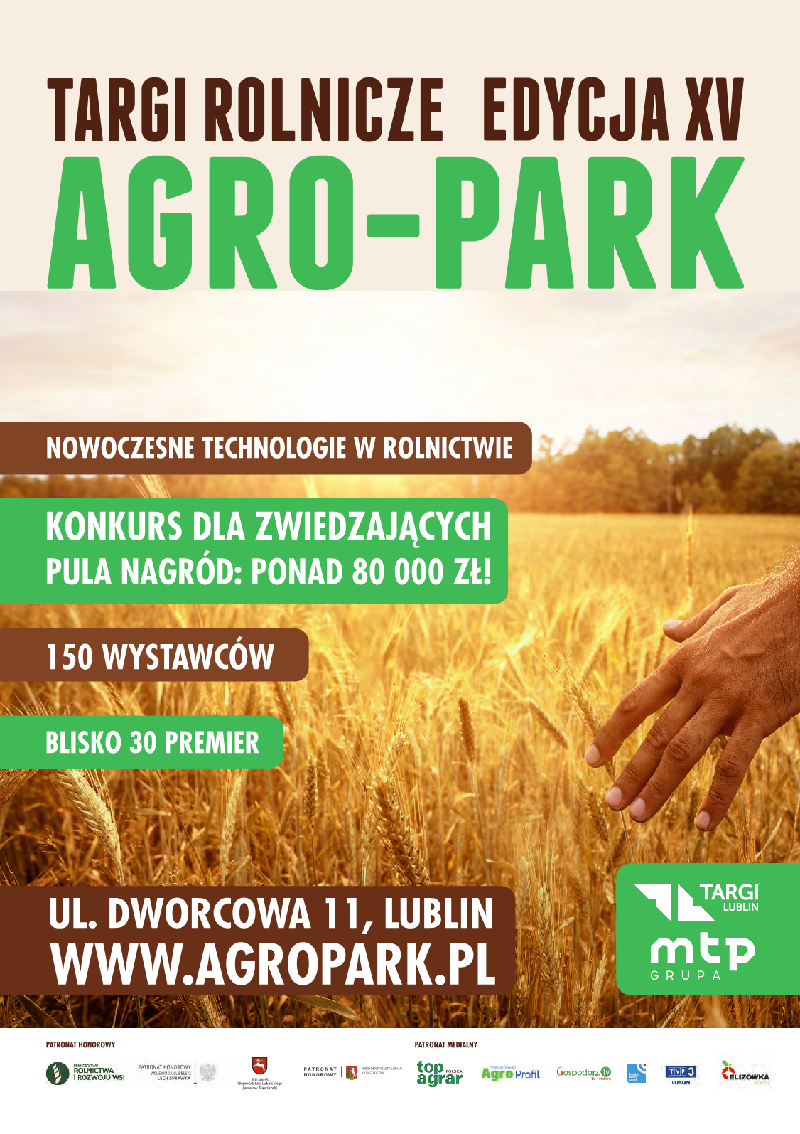 Plakat - targi rolnicze agro-park 2023