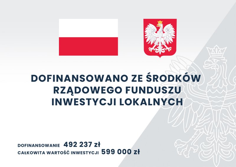 Tablica Rządowy Fundusz Inwestycji Lokalnych